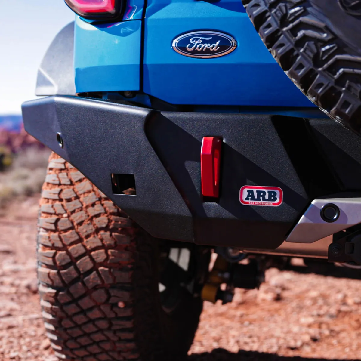 2123 Bronco Rear Bumper For Wide Flare Models W/Twin Jack Points & LED License Plate product image