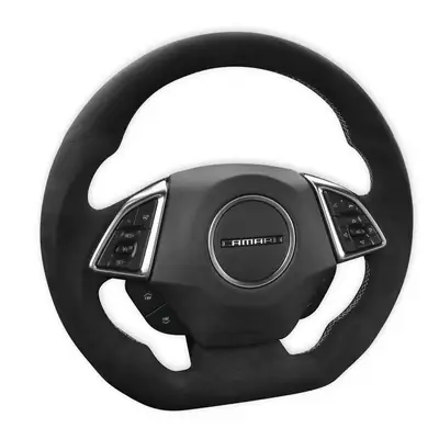 Drake Muscle Drake Muscle Cars Camaro Steering Wheel- Alcantara