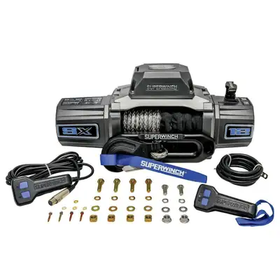 Superwinch SX12SR 12000lb 12V DC Winch with Synthetic Rope Graphite - 1712201