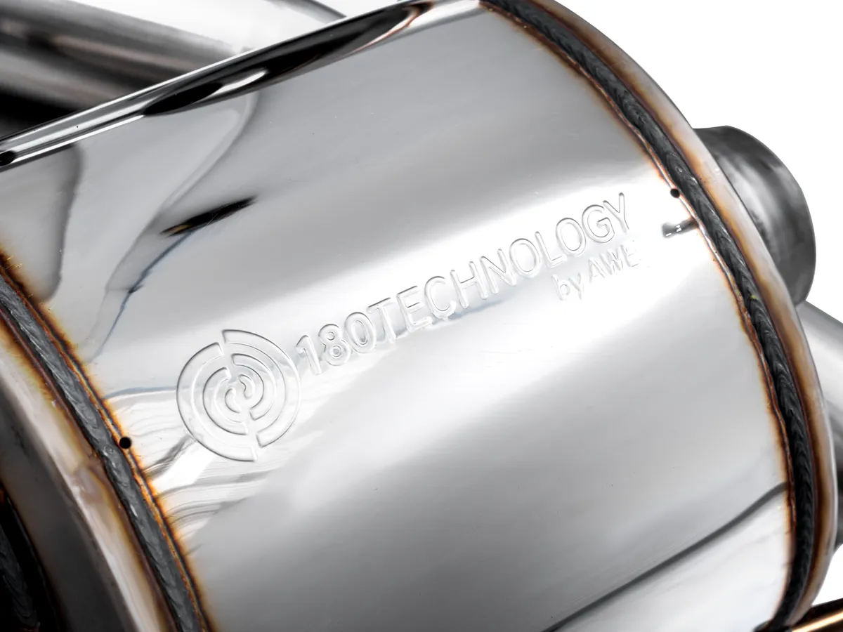 AWE Track Edition Exhaust for Audi C8 S6/S7 - Diamond Black Tips product image
