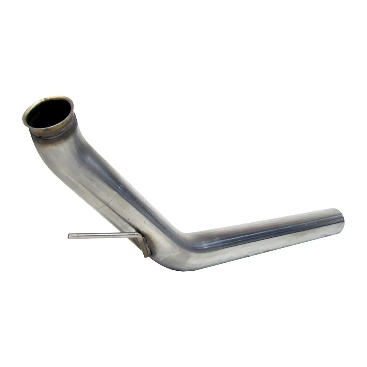 Armor Plus Turbocharger Down Pipe; 4 in.; T409 Stainless; 4 in. Dual Wall Tip; product image