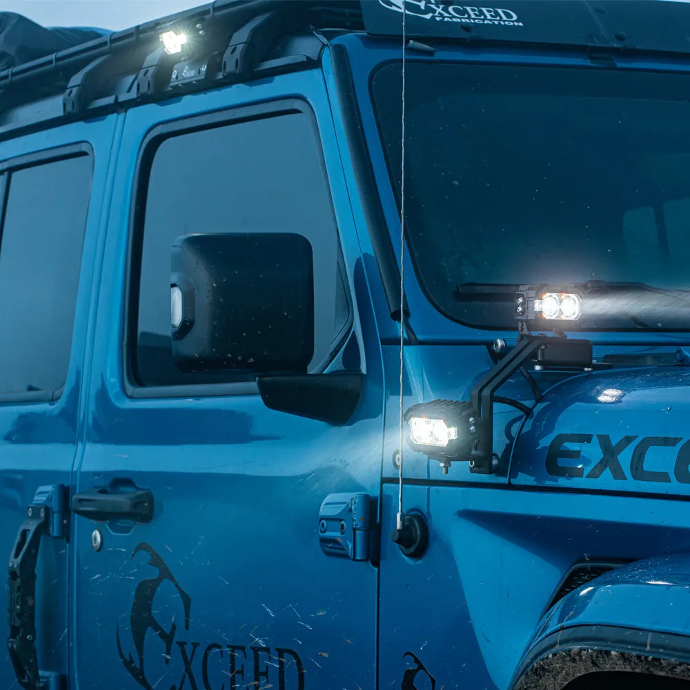"Recon2 3"" LED Pods with Amber DRL Spot and Wide Beam" product image