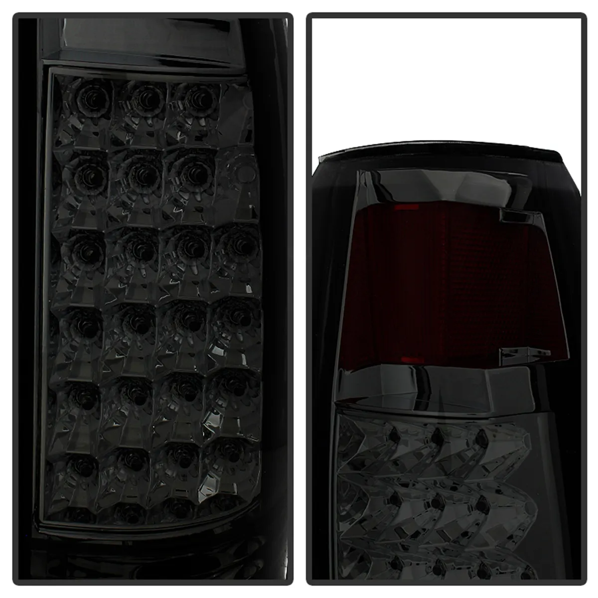 XTune LED Tail Lights; w/3rd LED Brake Light; Smoke; product image