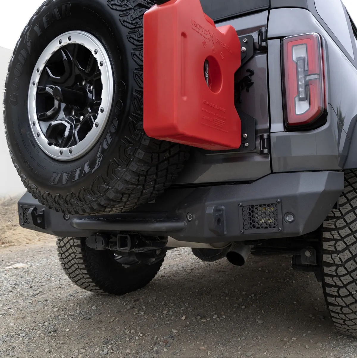 Go Rhino 371200T - Rockline Rear Full Width Bumper for Ford Bronco - Textured Black product image