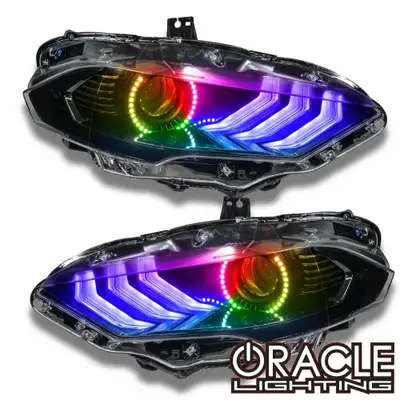 Oracle Lighting ORACLE Lighting 2018-2023 Ford Mustang ColorSHIFT DRL Upgrade w/Halo Kit