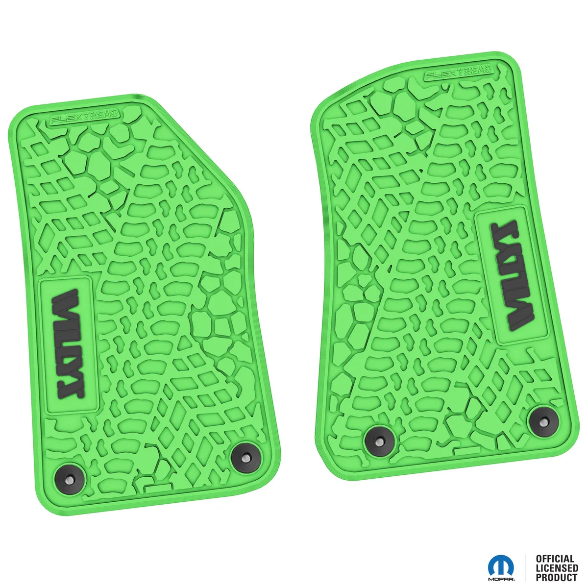 18-24 Jeep JL 2 Dr/Gladiator Front -Tire Tread/Scorched Earth Scene w/ Willys Insert - Black w/ Red Insert product image