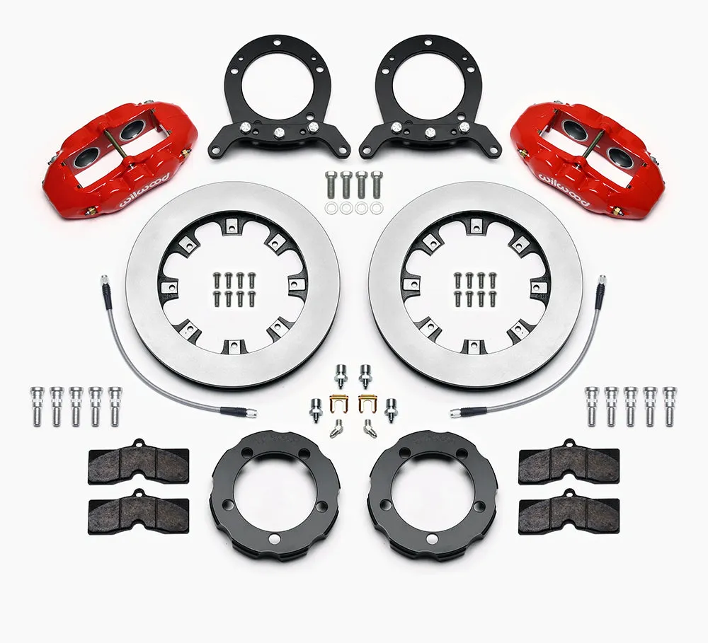 Wilwood D8 Front Hat Kit 12.19in Rotor Red 76-77 Ford Bronco Dana 44 product image