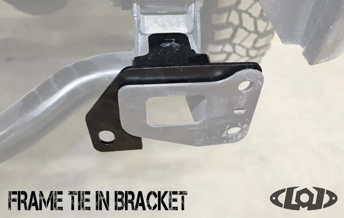 JT Rear Bumper Frame Tie-in's (pair) (Black Powder Coated) product image