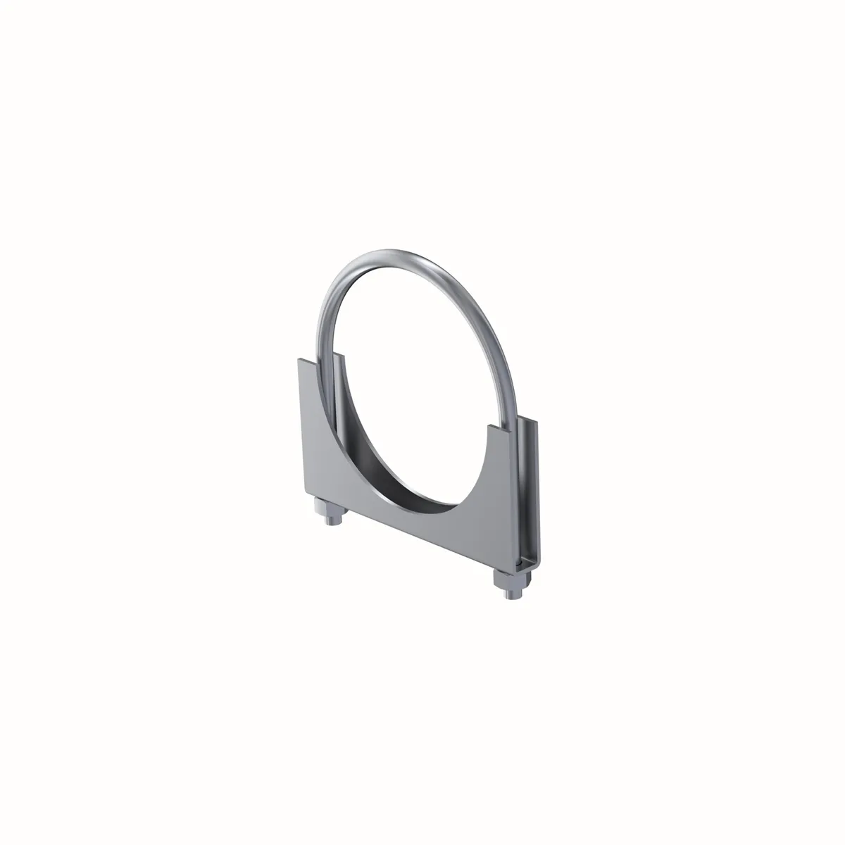 Garage Parts Saddle Clamp; 5 in. Diameter; Zinc Plated; product image