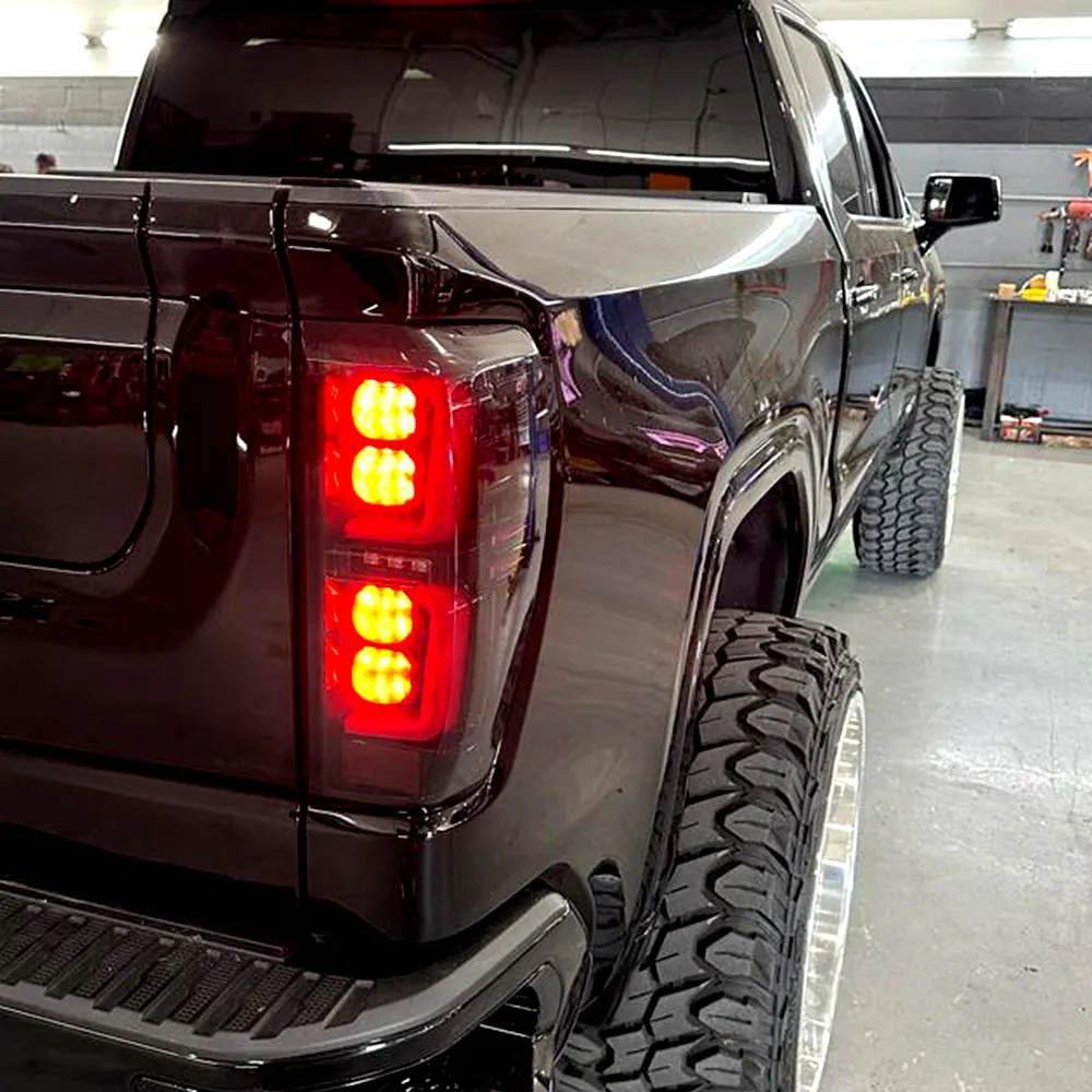Gmc Sierra 19-20 1500 And 20-21 25003500 Only Fits Single Wheel Body Style Trucks With Factory OEM LED Tail Lights Oled Tail Lights - Smoked Lens product image