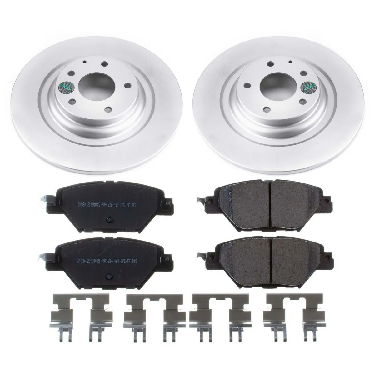 Z17 Geomet Coated Rotor Kit: Genuine Geomet Fully Coated Rotors; Ceramic Pads W/Hardware product image