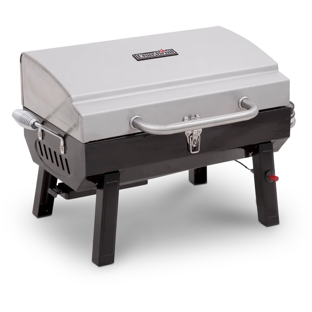 1-Burner Portable Propane Gas Grill in Stainless Steel product image