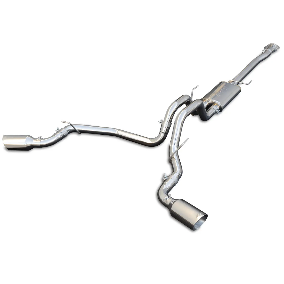 0914 Ford F150 Catback Exhaust System Raw Tube W/Polished Tips product image
