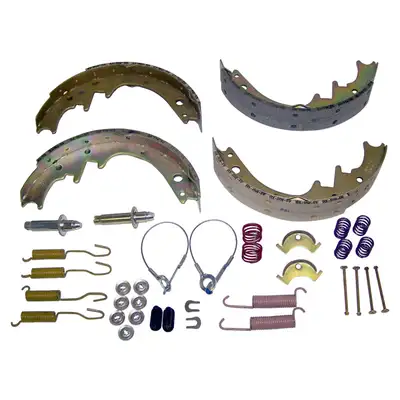 Crown Automotive Jeep Replacement 1986-1986 CJ-7 CJ w/ Dana 44 Axle; For 10in x 1-3/4in Brakes; Kit Includes: Shoes Lining Set and Hardware Kit 1986-1986 CJ-8 CJ w/ Dana 44 Axle; For 10in x 1-3/4in Brakes; Kit Includes: Shoes Lining Set and Hardware Kit