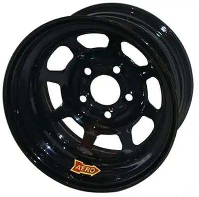 Aero Race Wheels 15x10 4in. 5.00 Black