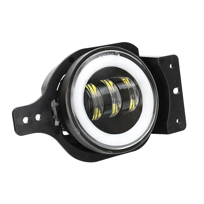 "4"" LED RGB Halo Fog Lights for For 2018+ Jeep Wrangler JL And Gladiator JT" product image