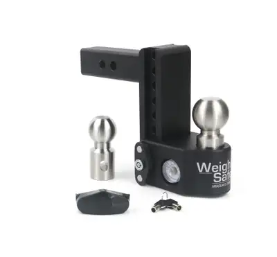 Weigh Safe Tongue Weighing Adj Ball Mount Inc 2in And 25/16in Balls 6in Drop2in Shank