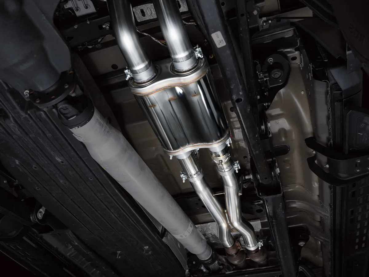 AWE SwitchPath™ Exhaust for Gen 3 Raptor R - Diamond Black Tips product image
