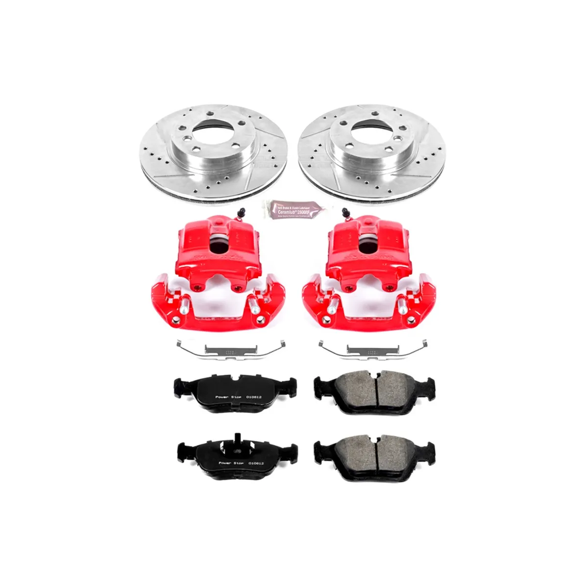 Z23 Evolution Sport Upgrade Kit: Drilled/Slotted Rotors; Carbon-Fiber Ceramic Pads; Pad Sensors; Powder Coated Calipers product image