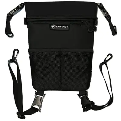 Bartact Between Front Seat Storage Bag / Backpack / Seat Back Organizer / Pet Barrier - FABRIC by Bartact - Universal - (Patent Pending)