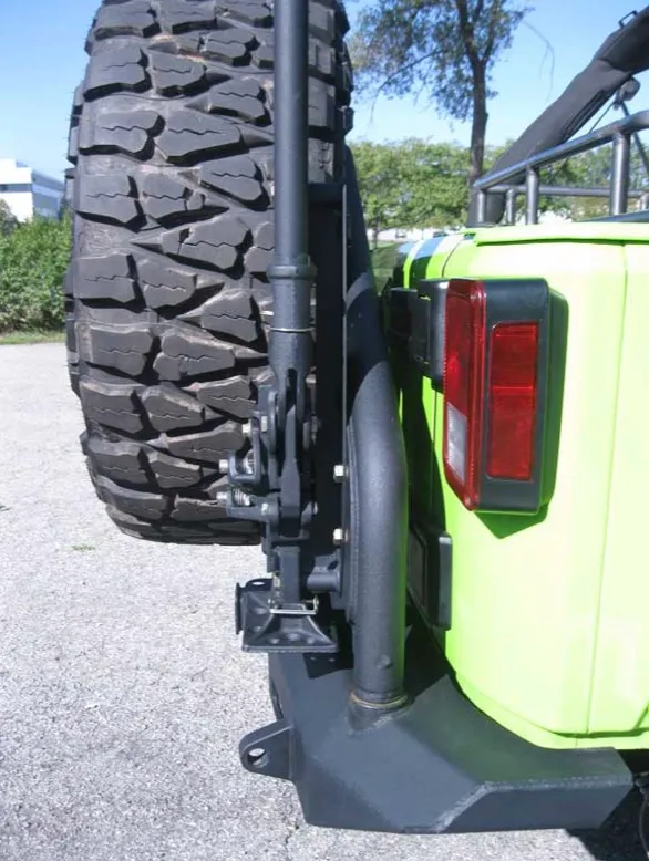 Recovery and Towing 2007-2018 High Lift Jack Mount Fits Ace Pro Series Tire Carrier Texturized Black product image