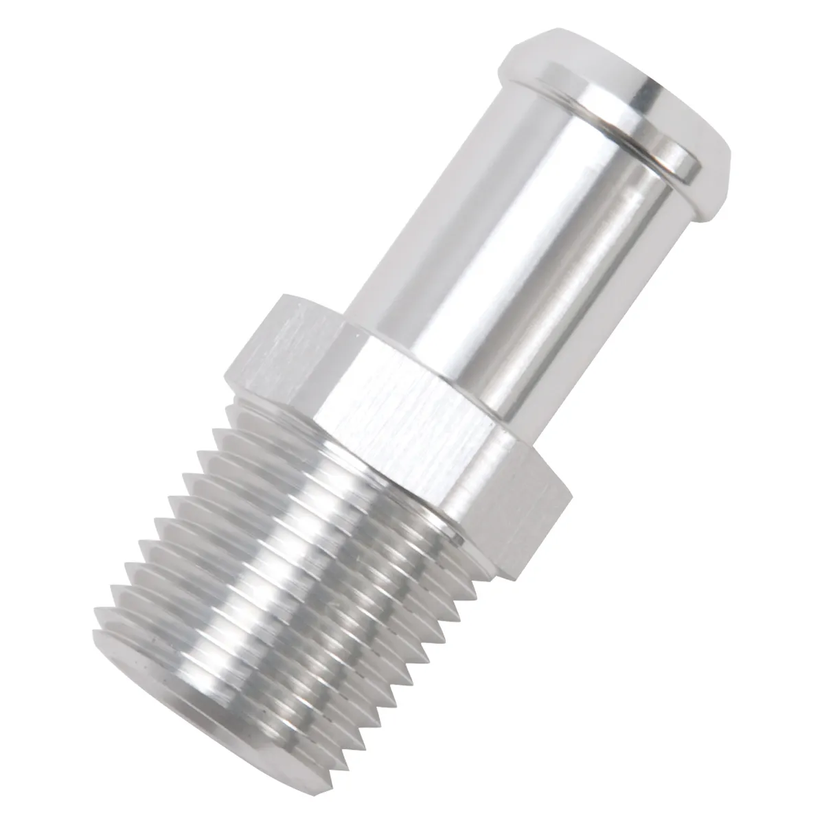 Edelbrock 8160 Heater Hose End Fitting - Straight with 1/2 NPT and 5/8 Barb. product image