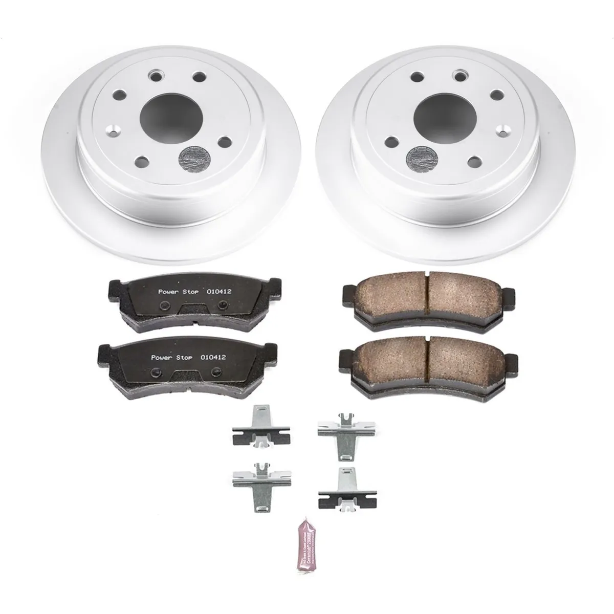 Z17 Geomet Coated Rotor Kit: Genuine Geomet Fully Coated Rotors; Ceramic Pads W/Hardware product image