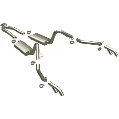 MagnaFlow Exhaust Products Pontiac 75-79 Firebird 5.7/6.6l V8 Pontiac 77-79 Firebird 4.9L/5.0L V8 Dual Exit Stainless Steel Cat Back System