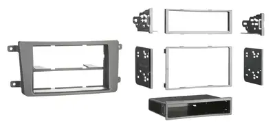 Metra Electronics TURBOKits; Radio Installation Kit; Incl. Instructions/Hardware; For Double DIN And Single DIN; Black;
