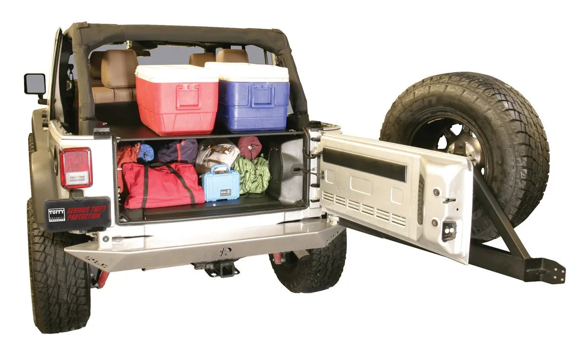 Premium Cargo Enclosure - '11-13 Wrangler JK {4-Door}; '14-18 Wrangler JK (Black) product image
