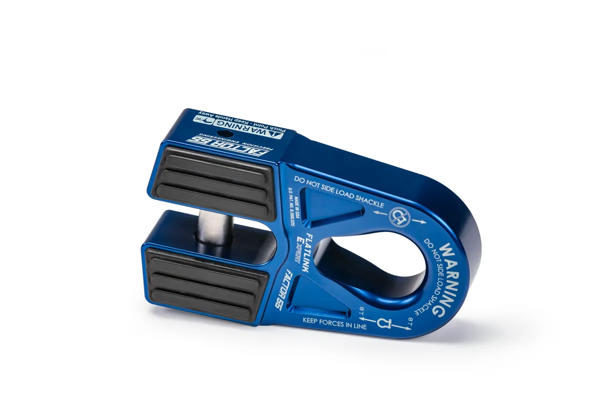 Factor 55 00080-02 Flatlink e Expert Winch Shackle Mount -- Blue product image