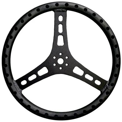 Triple X Race Components Steering Wheel 15in Dia 1-1/8in Tube Black