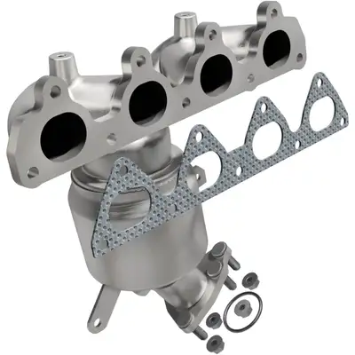MagnaFlow Exhaust Products MagnaFlow 1996-2000 Honda Civic 1.6L | 1996-1997 Honda Civic del Sol S 1.6L California Grade CARB Compliant Direct-Fit Manifold Catalytic Converter 452029
