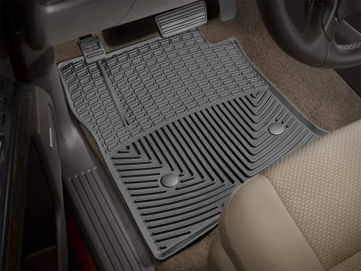 Black Front Rubber Mats Chevrolet Silverado 2014 + Fits Crew Cab and Double Cab; Fits 15 models only 2015 Tahoe product image