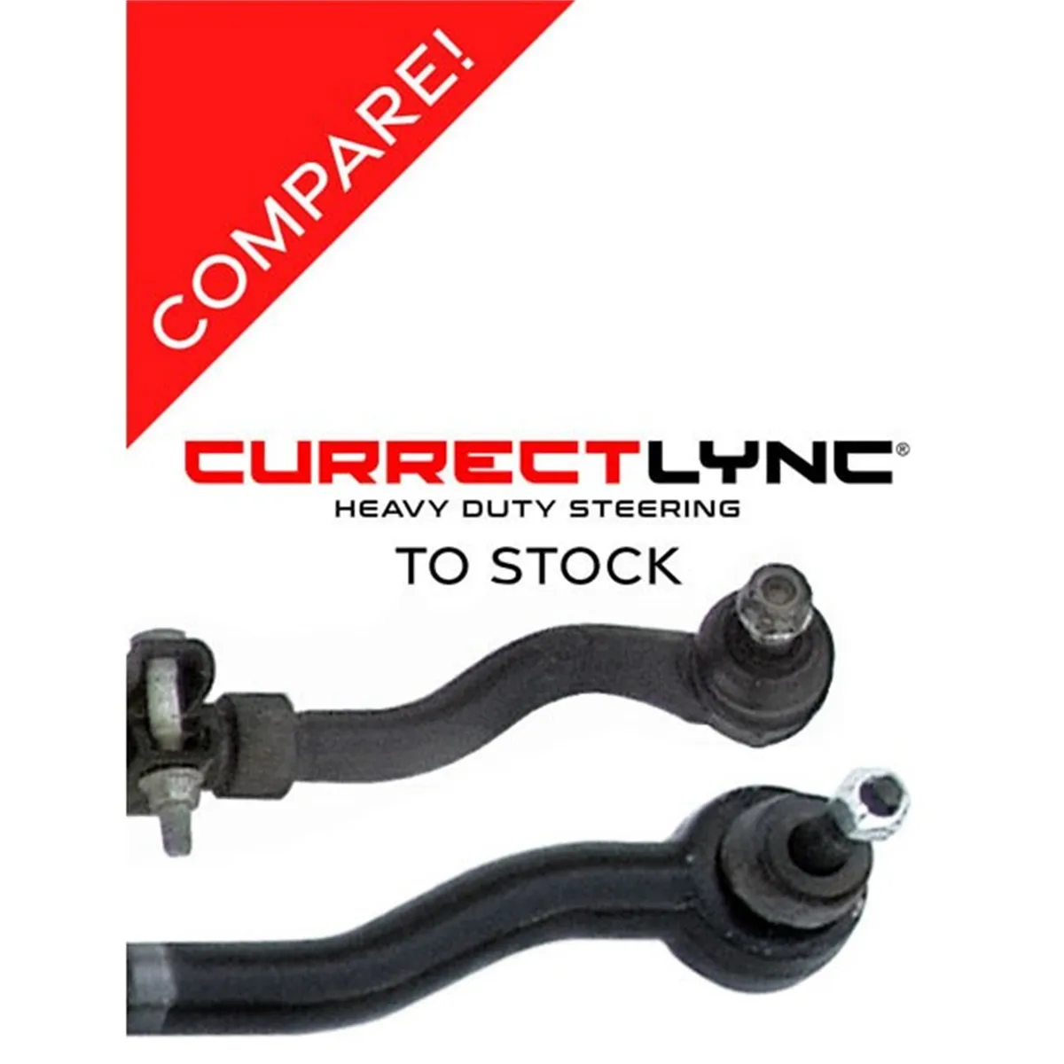 Currectlync Modular Extreme Duty Tie Rod 07-18 Wrangler JK Bolt-On 1 5/8 Inch Diameter RockJock 4x4 product image