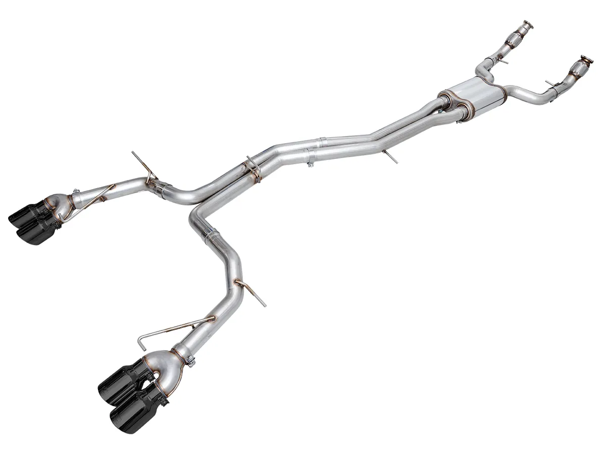 AWE Track Edition Exhaust for Audi C8 S6/S7 - Diamond Black Tips product image