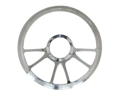 Billet Specialties 14in Edge Steering Wheel Half Wrap
