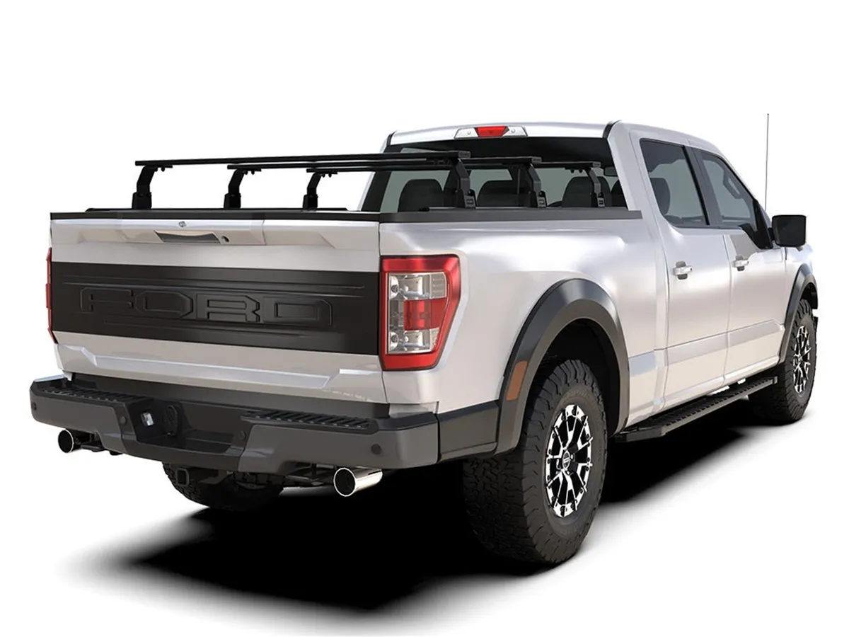 Triple Load Bar Kit; Incl. 3 Roll Top Leg Mount; 1575mm Roof Load Bar Set; 1800mm L Universal Track; product image