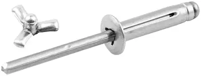 Allstar Performance Sm Hd Rivet 250Pk Silver Flange Type Alum Mandrel