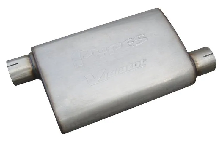 Violator Series Muffler 14 in 2.5 in Offset/Offset Hardware Not Incl Natural 409 Stainless Steel Pypes Exhaust product image