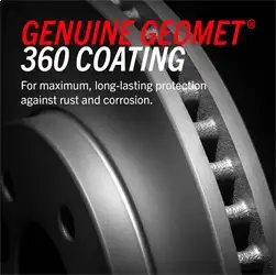 PowerStop Z17 Geomet Coated Rotor Kit: Genuine Geomet Fully Coated Rotors; Ceramic Pads W/Hardware