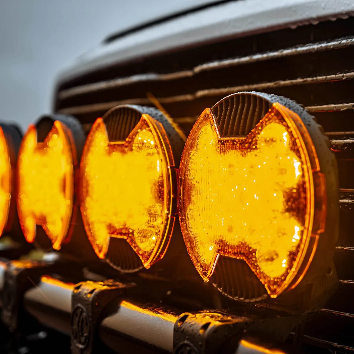 KC HiLiTES 5211 SlimLite 8 LED - Light Shield - Driving - Amber product image