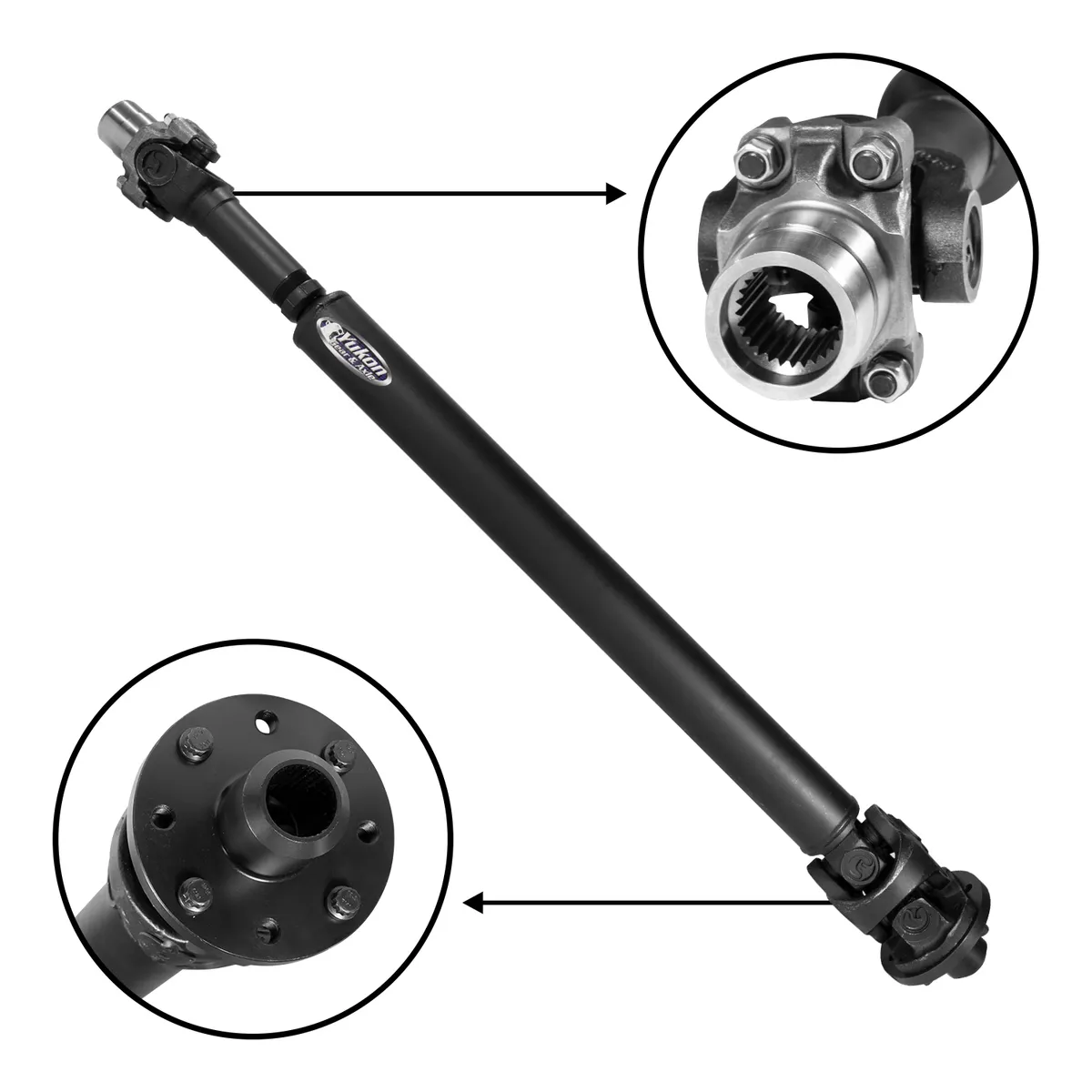 Performance Rear Driveshaft HD For 2018 Jeep JL Rubicon 4 Door Manual 2018+ JL Rubicon Rear Driveshaft 1350 HD 4DR M/T Yukon Gear product image