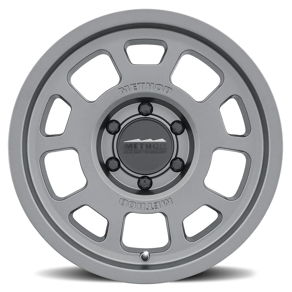 Aluminum Wheels 17x8.5 Bead Grip MR705 Bolt Pattern 6 On 139.7 Offset 35 Lip Size 1.22 Titanium SL Method product image