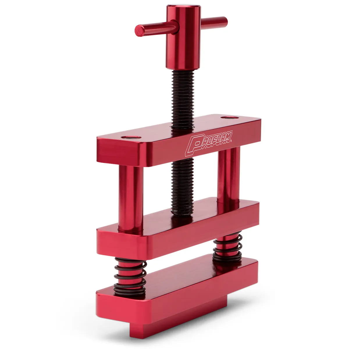 Engine Connecting Rod Vise Standard Vise or Bench Mount T-Handle Type Fits All Sizes Connecting Rods Red Anodized Aluminum Proform product image