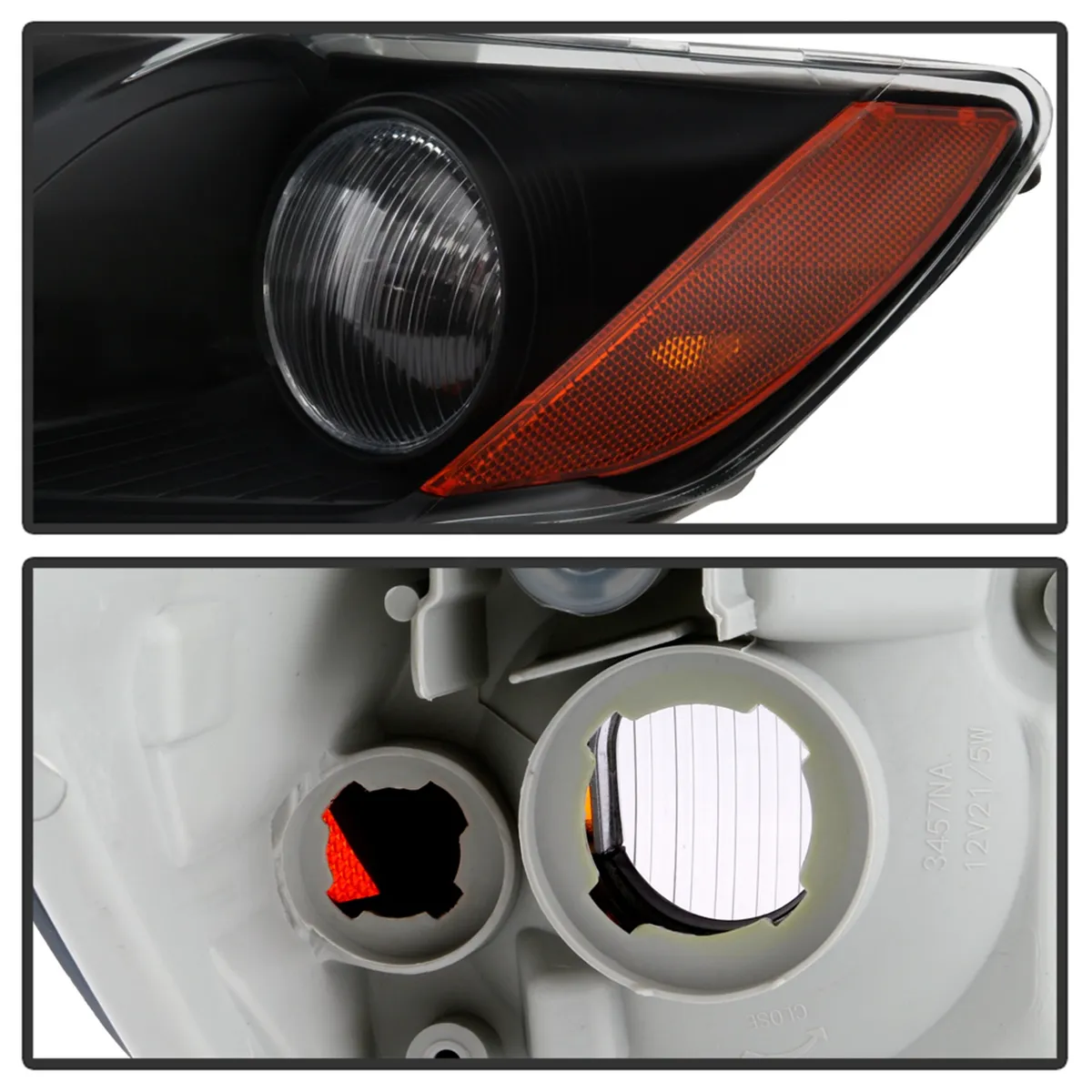 0709 Camry Halogen OE Headlights Black product image