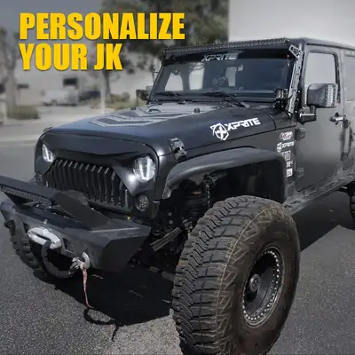 Xprite Xprite 50" Light Bar Mounting Brackets for Jeep Wrangler JK/JKU | Mamba Series