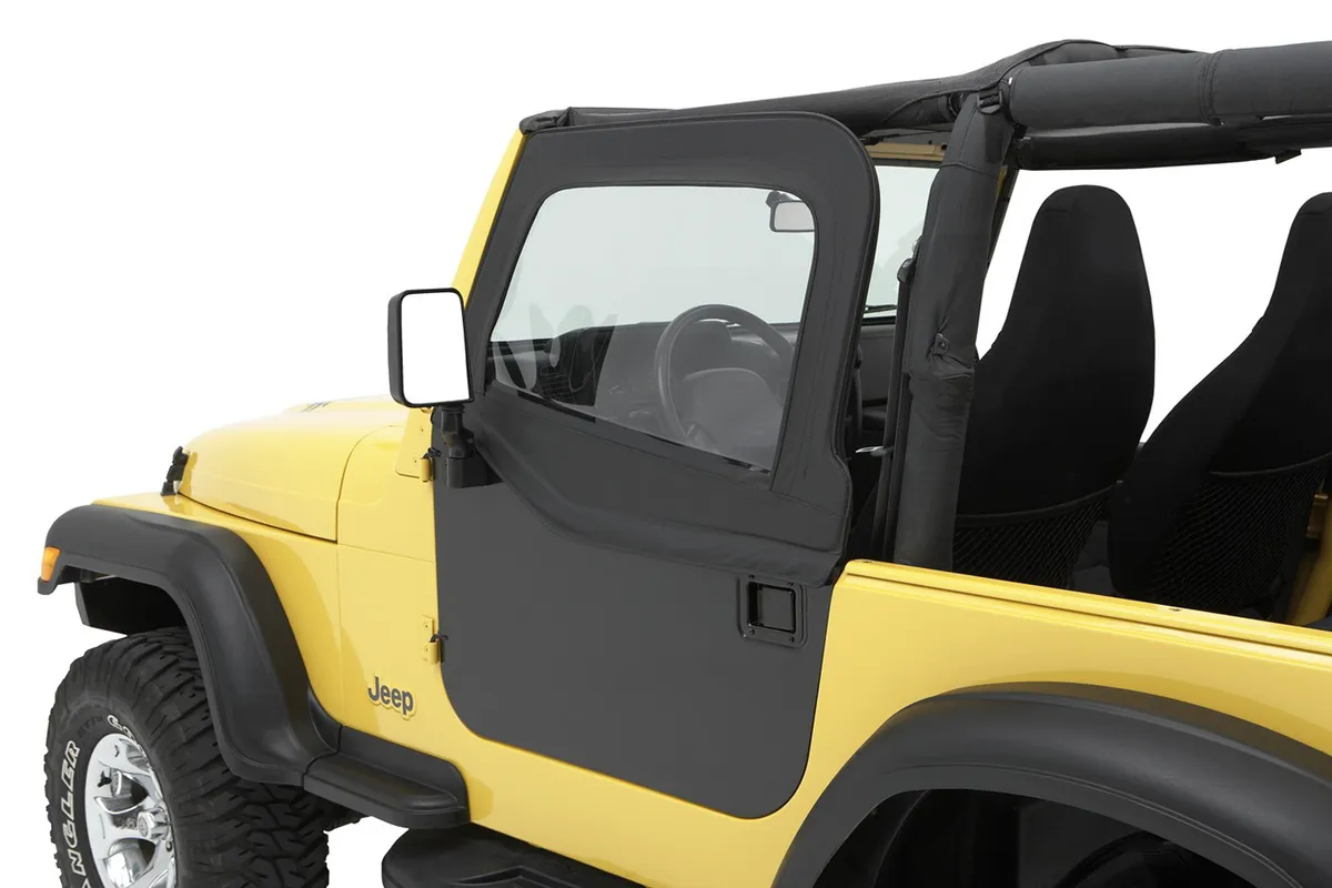 Black Denim Element Doors HighRock 4x4 Element Doors Upper Fabric Half-door Set Jeep 80-95 CJ7 & Wrangler; Fits Element Doors 51794, 51797 or 51808 product image