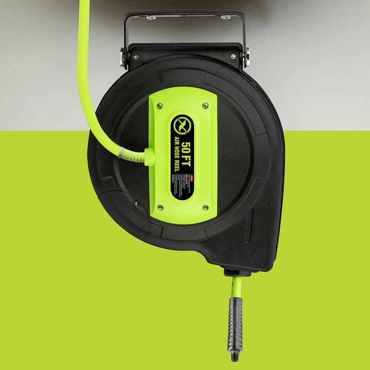Fzp Enclosed Plastic Retractable Air Hose Reel 3/8in 50ft product image