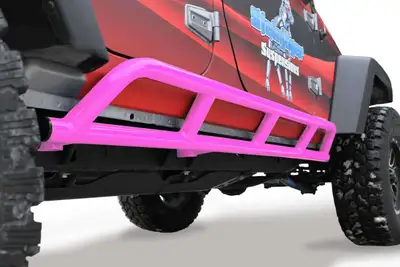 Steinjager Steinjäger Armor Wrangler JK 2007-2018 Rock Sliders 4 Door Pinky
